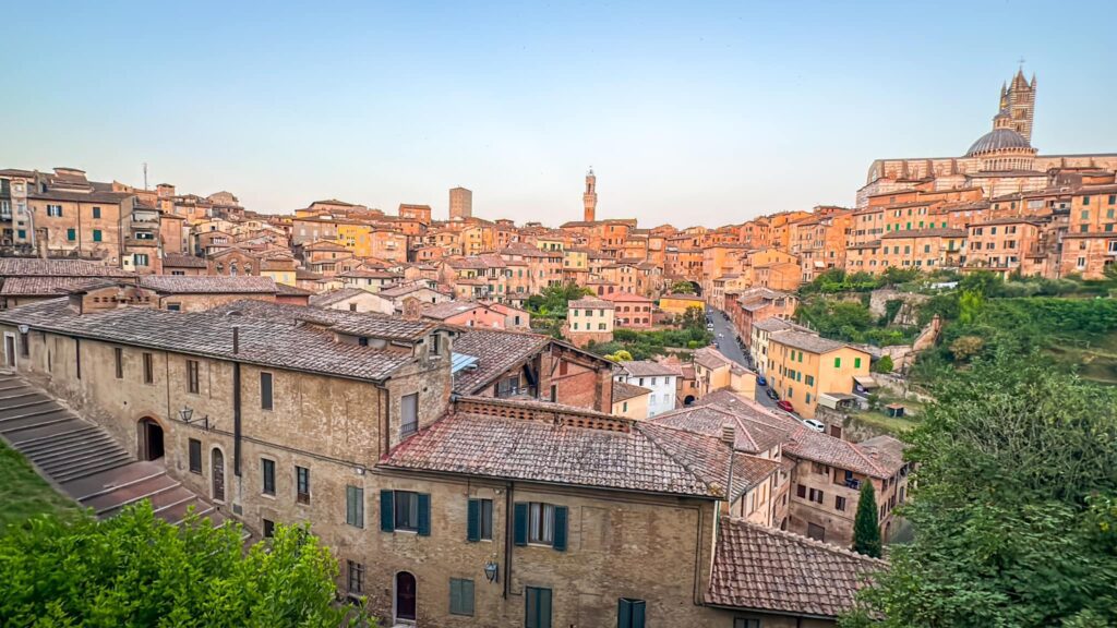 Siena view Italy itinerary