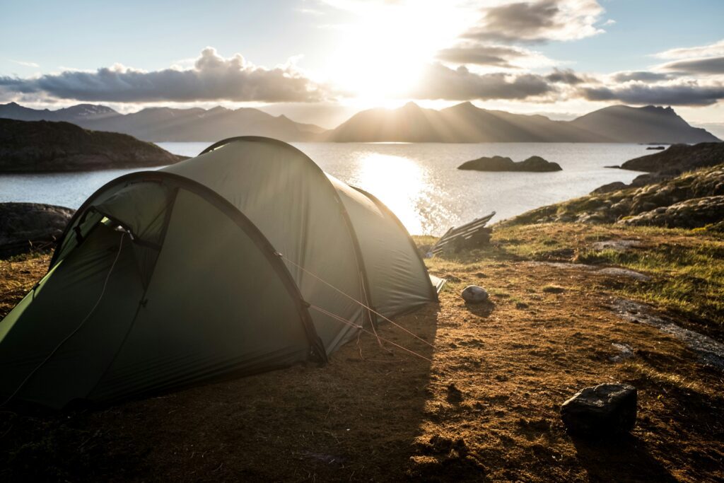 beach campsite