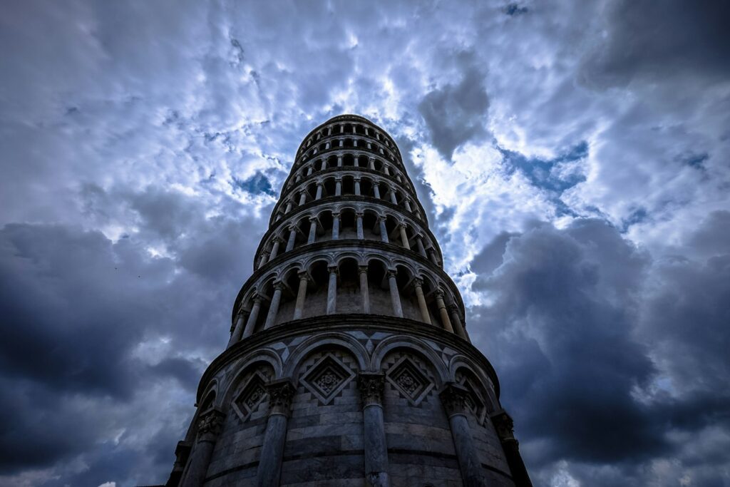 concrete structure under white sky