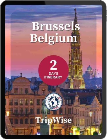 Grand Place in Brussels lit at night, 2-day Belgium guide with local food tips