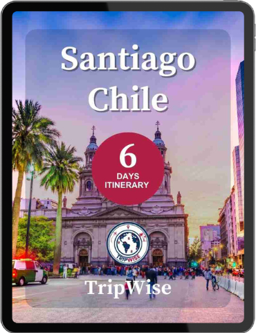 Santiago skyline with Andes mountains, 6-day Chile itinerary with Valparaíso