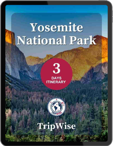 Yosemite Falls and granite cliffs, 3-day Yosemite national park hiking guide